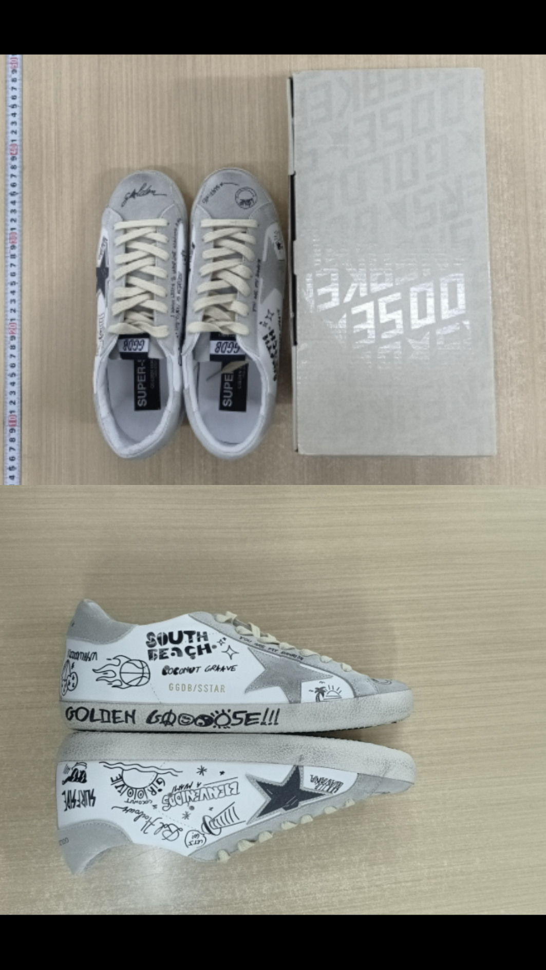 Golden goose super star (unique designs) 🟢