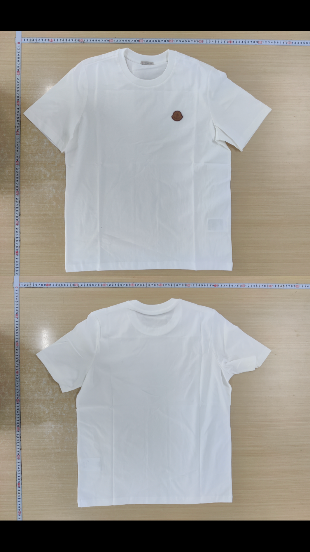 Moncler tee (brown leather badge) ⭐️